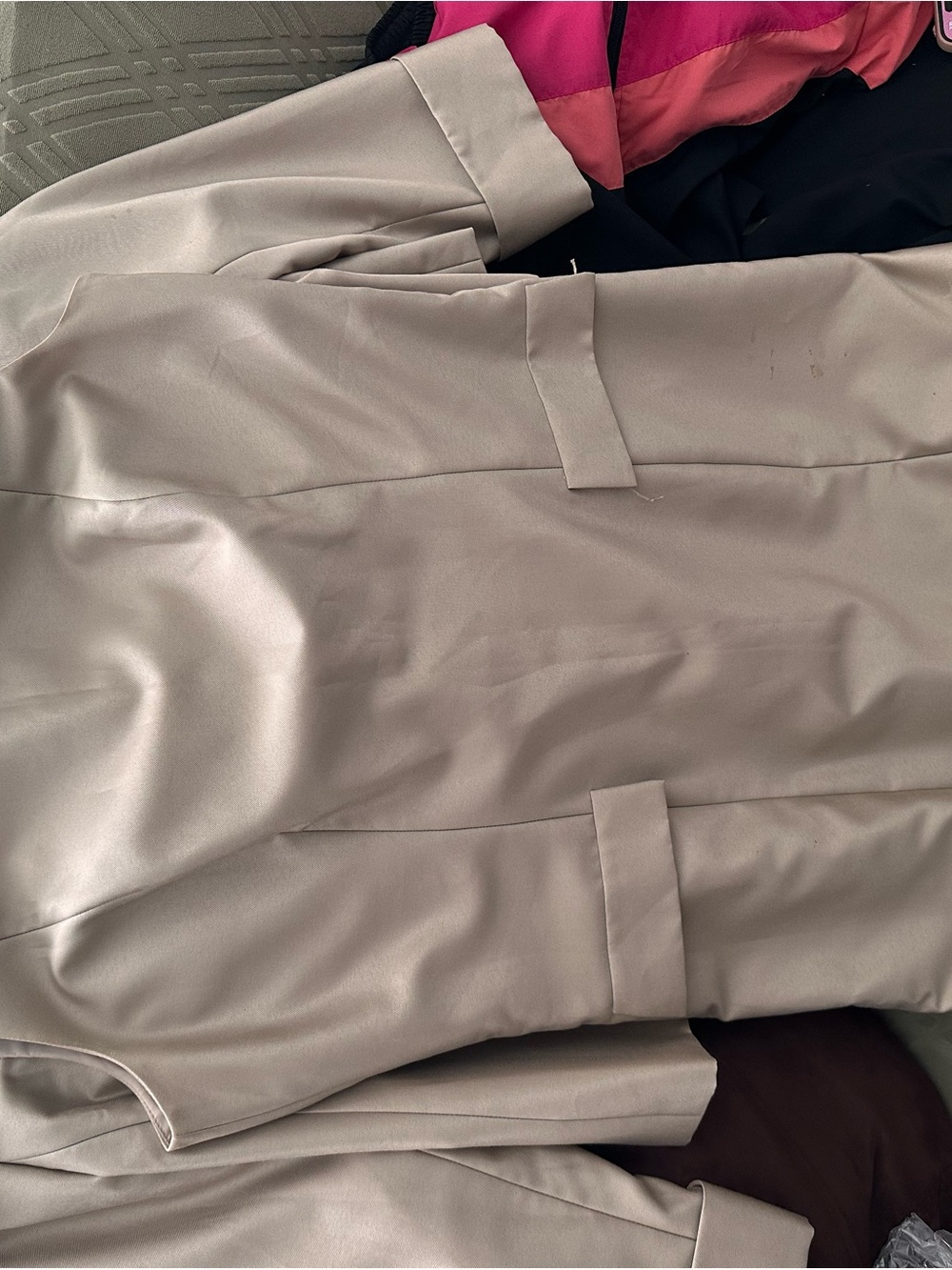 Women's Light Beige Tailored Coat - Classic Workwear
